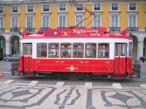 przejażdżka tramwajem po Lizbonie