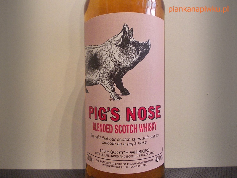 log o alkoholach whisky pig's nose